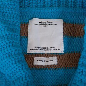 Visvim Teal Blue Cardigan Sweater XL